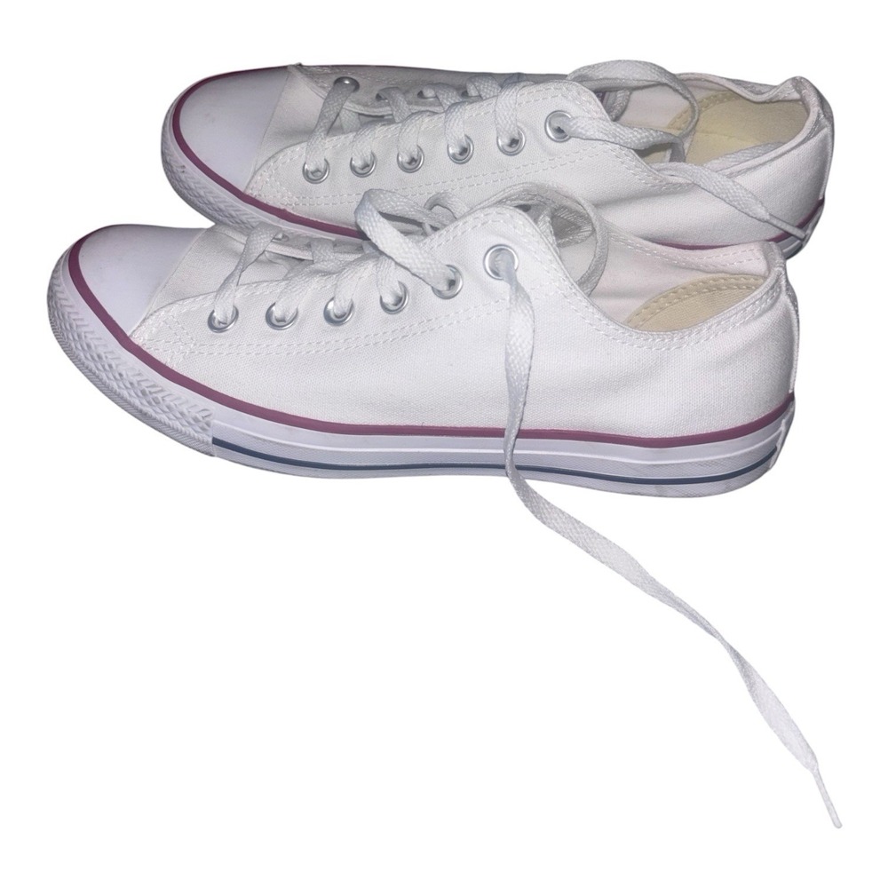 Converse Chuck Taylor All Star Sneakers Shoes White Low Men's 7 Women's 9 VG